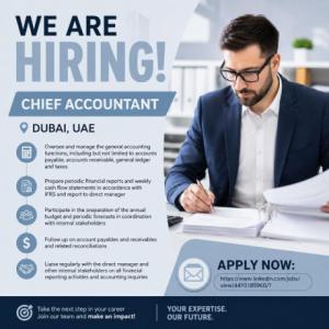 Chief Accountant Required in Dubai