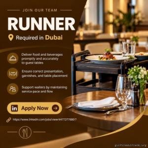 Runner Required in Dubai