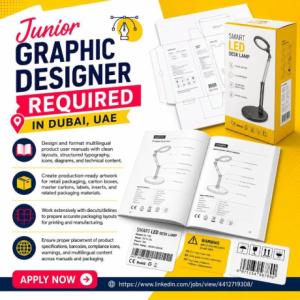 Junior Graphic Designer Required in Dubai