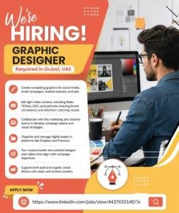 Graphic Designer Required in Dubai