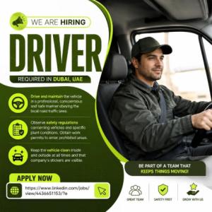 Driver Required in Dubai