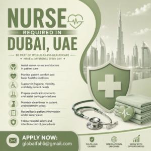 Nurse Required in Dubai