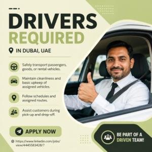 Drivers Required in Dubai