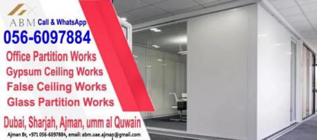 Gypsum Partition Work Dubai Sharjah