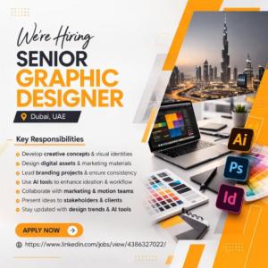 Senior Graphic Designer Required in Dubai