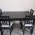 IKEA Extendable Dining Table with 4 Chairs & Cushions