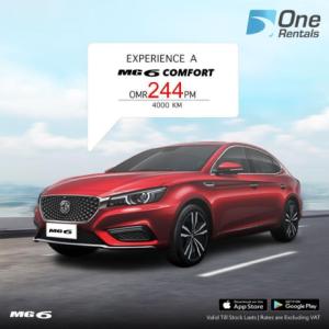 RENT MG 6 COMFORT OMR 244 Per Month