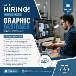 Graphic Designer Required in Dubai