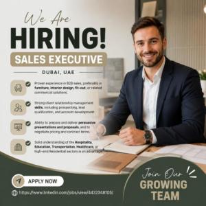 Sales Executive Required in Dubai