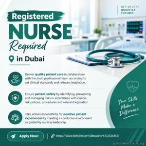 Registered Nurse Required in Dubai
