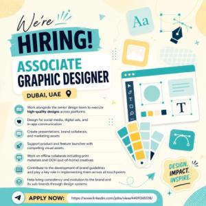 Associate Graphic Designer Required in Dubai