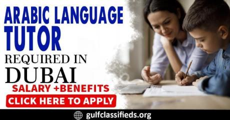 ARABIC LANGUAGE TUTOR REQUIRED IN DUBAI