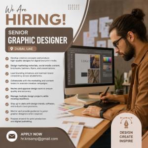 Senior Graphic Designer Required in Dubai