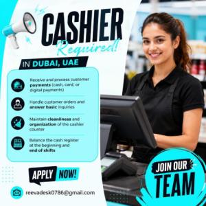 Cashier Required in Dubai