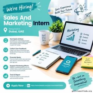 Sales And Marketing Intern Required in Dubai
