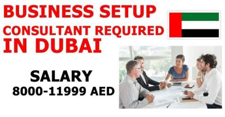 BUSINESS SETUP CONSULTANT REQUIRED IN DUBAI
