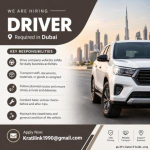 Driver Required in Dubai
