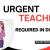 Urgent Teacher Required in Dubai