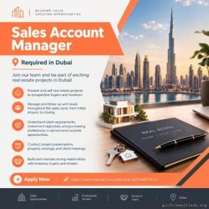 Sales Account Manager Required in Dubai