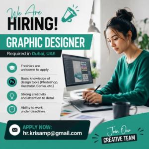 Graphic Designer Required in Dubai