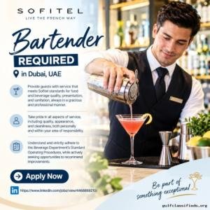 Bartender Required in Dubai
