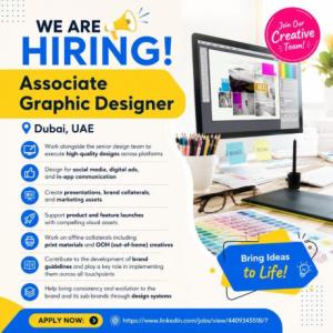 Associate Graphic Designer Required in Dubai