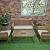 Acacia wood garden set