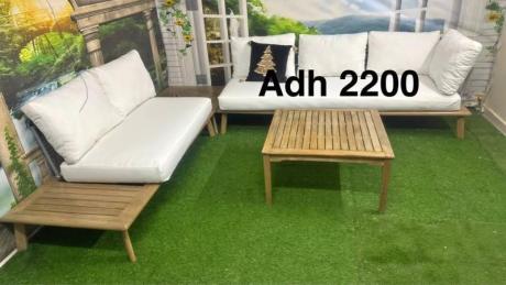 Amsterdam 5-Seater Acacia Wood Outdoor Sofa Set with 2 tables