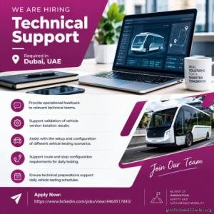 Technical Support Required in Dubai