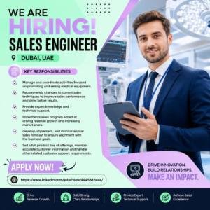 Sales Engineer Required in Dubai