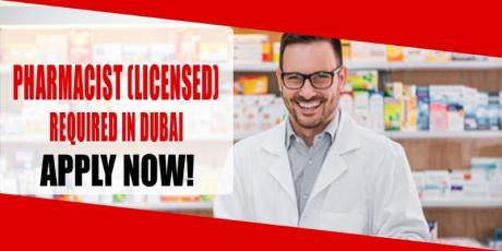 PHARMACIST (LICENSED) REQUIRED IN DUBAI