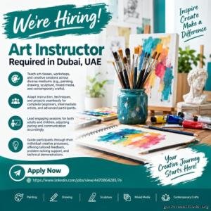Art Instructor Required in Dubai