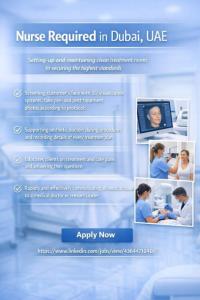 Nurse Required in Dubai