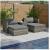 Garden Lounge Set 5 Piece with Cushions Patio Furniture