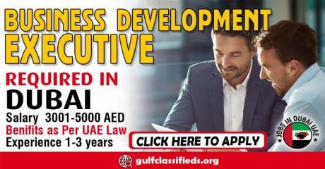 BUSINESS DEVELOPMENT EXECUTIVE REQUIRED IN DUBAI