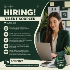 Talent Sourcer Required in Dubai