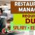 Restaurant Manager Required in Dubai