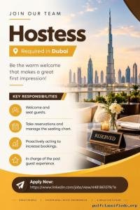 Hostess Required in Dubai