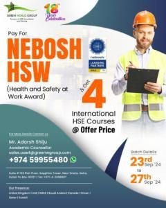 Kickstart Your Career with NEBOSH HSW Training at Green World Group