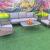 5 seater garden set woven in waves