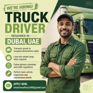 Truck Driver Required in Dubai