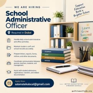 School Administrative Officer Required in Dubai