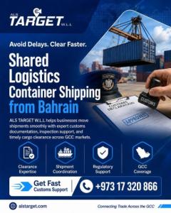 Shared logistics container shipping from Bahrain