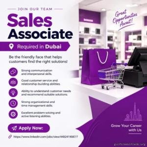Sales Associate Required in Dubai