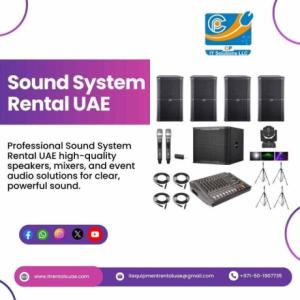 Reliable Sound System Rental UAE for Events
