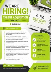 Talent Acquisition Specialist Required in Dubai