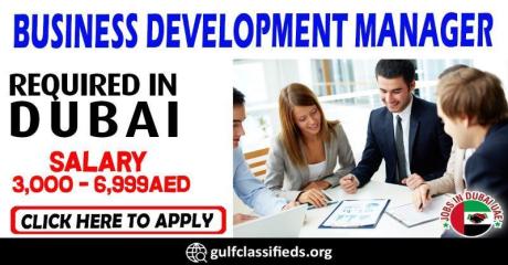 BUSINESS DEVELOPMENT MANAGER REQUIRED IN DUBAI