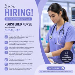 Registered Nurse Required in Dubai