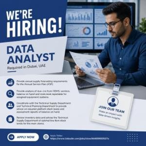 Data Analyst Required in Dubai