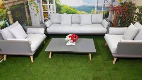 Outdoor 5 seater aluminum sofa set for garden